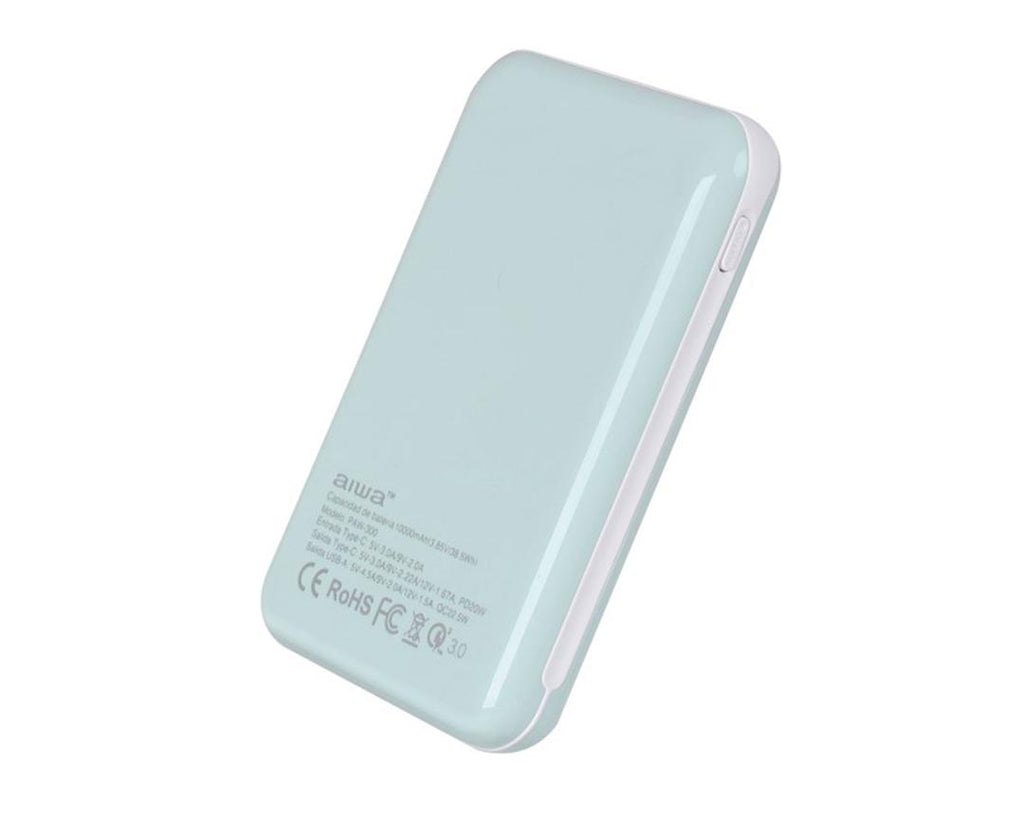 Batería portátil externa PAW-300C 10000 mAh celeste