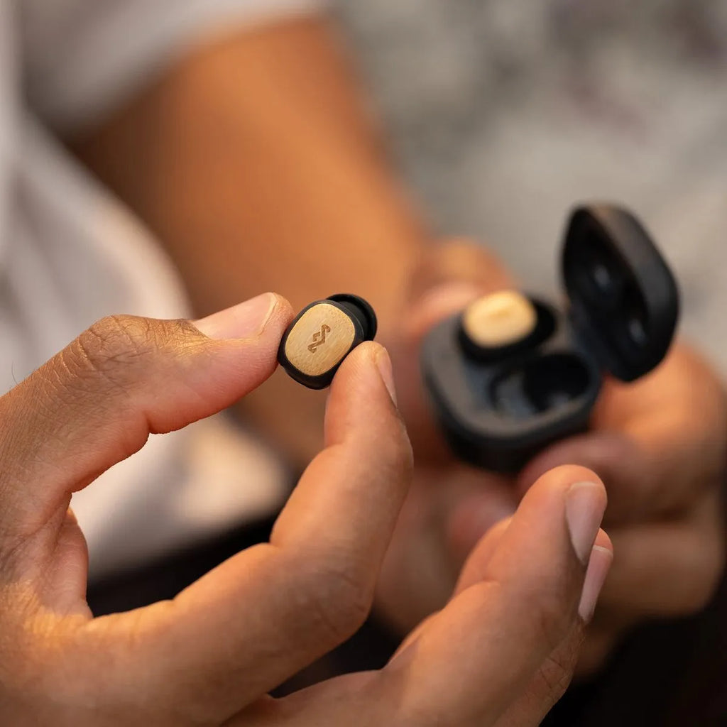 Audífonos Bluetooth Smile Jamaica Mini TWS Negro Marley