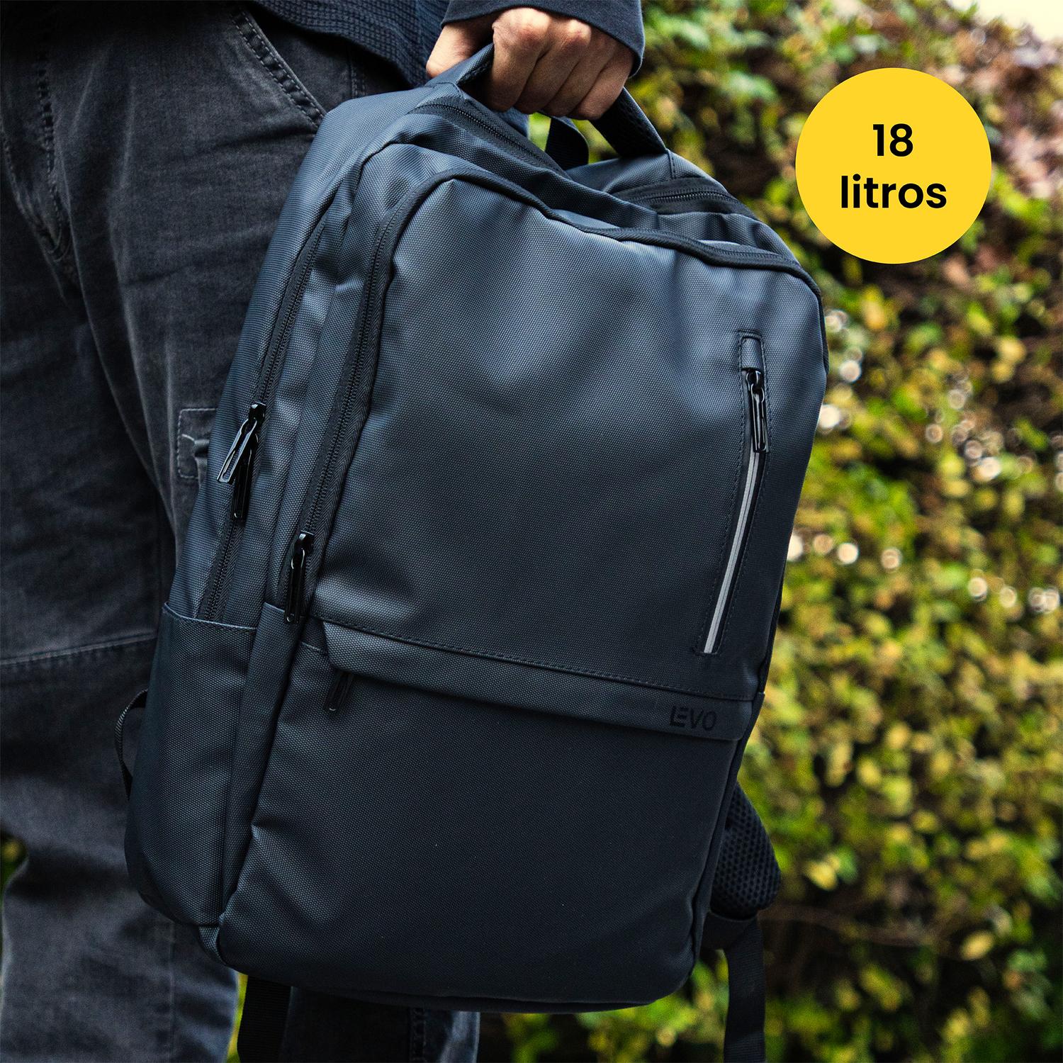 Mochila Notebook Ejecutiva Velar Lite Impermeable 18L LEVO