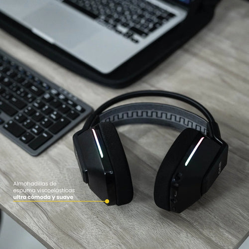 Audífono Gamer Inalámbrico Zenit Elite Bluetooth Rgb LEVO