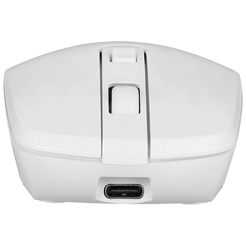 Volkano Granite Series - Mouse inalámbrico recargable – Blanco