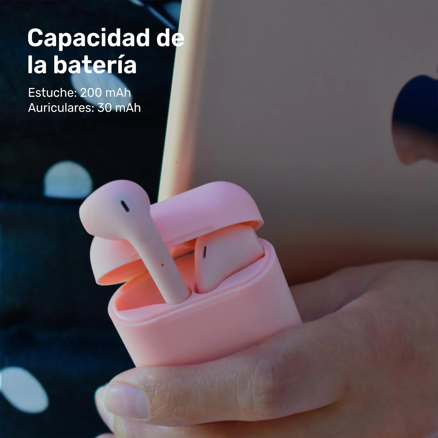 Audífonos Lhotse Bluetooth Inalámbrico Rm12 Rosado