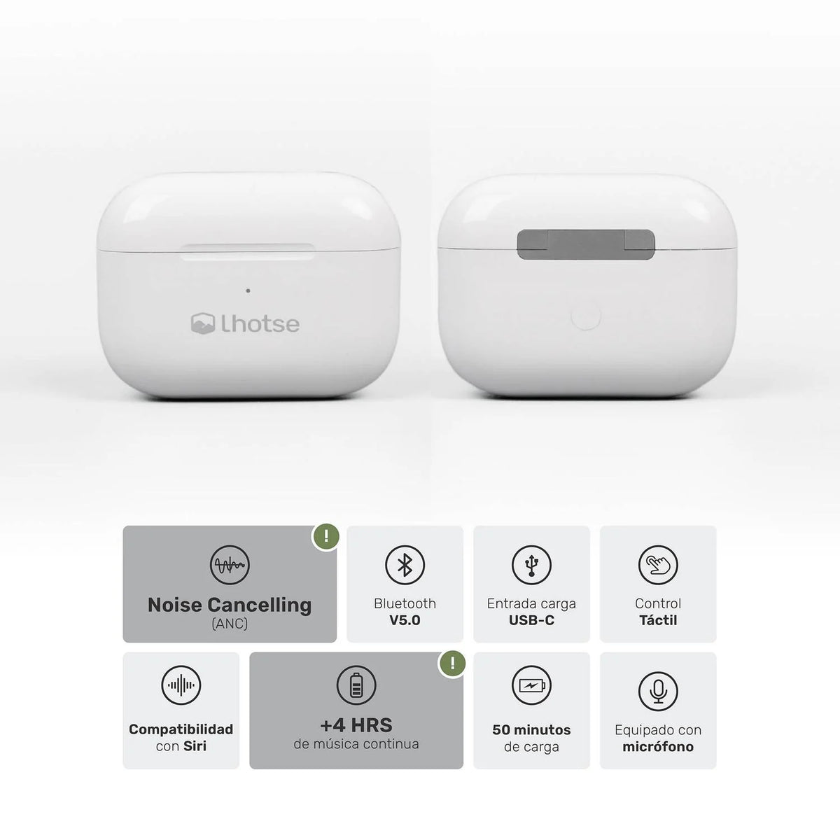 Audífonos Lhotse RM7 Pro Inalámbrico Blanco