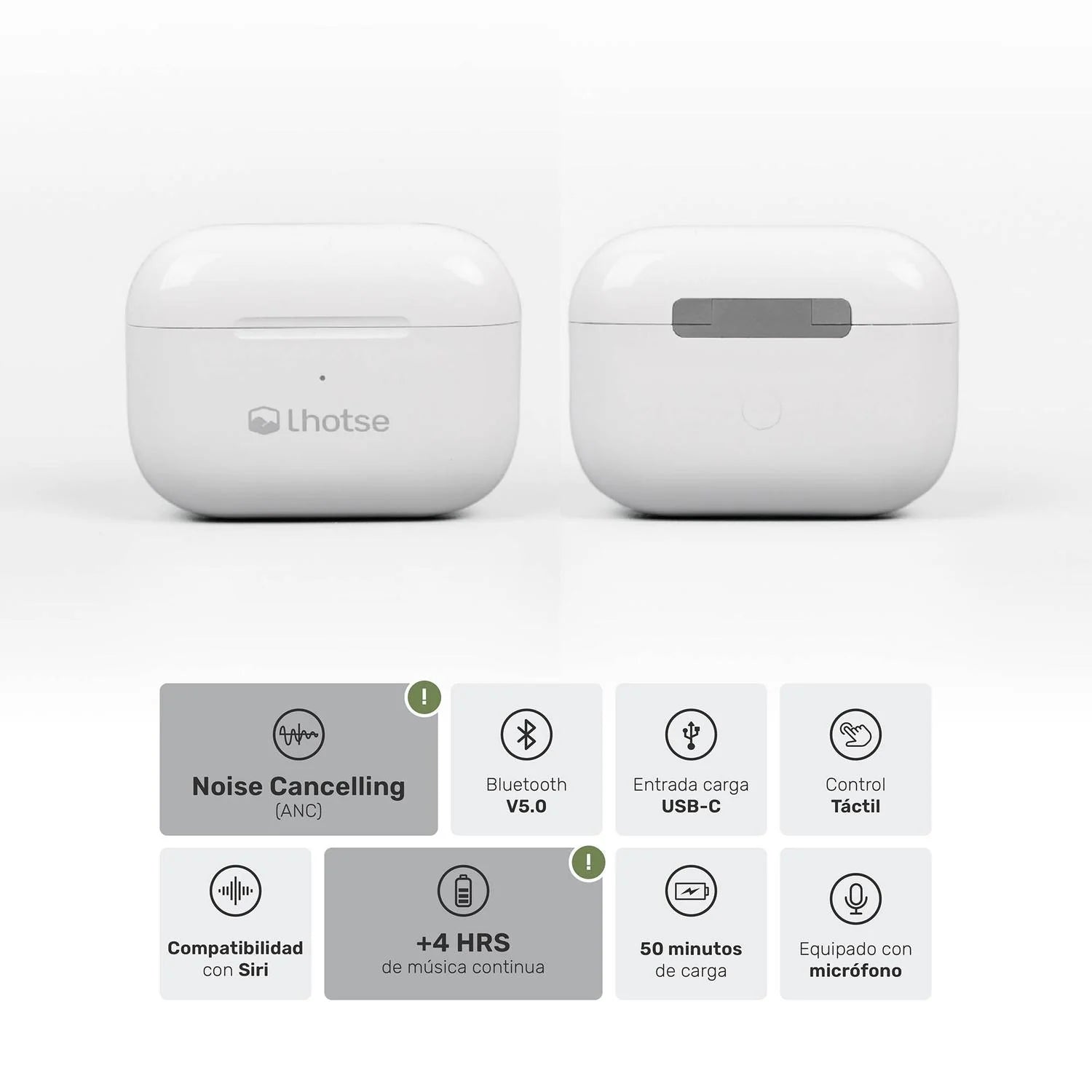 Audífonos Lhotse RM7 Pro Inalámbrico Blanco