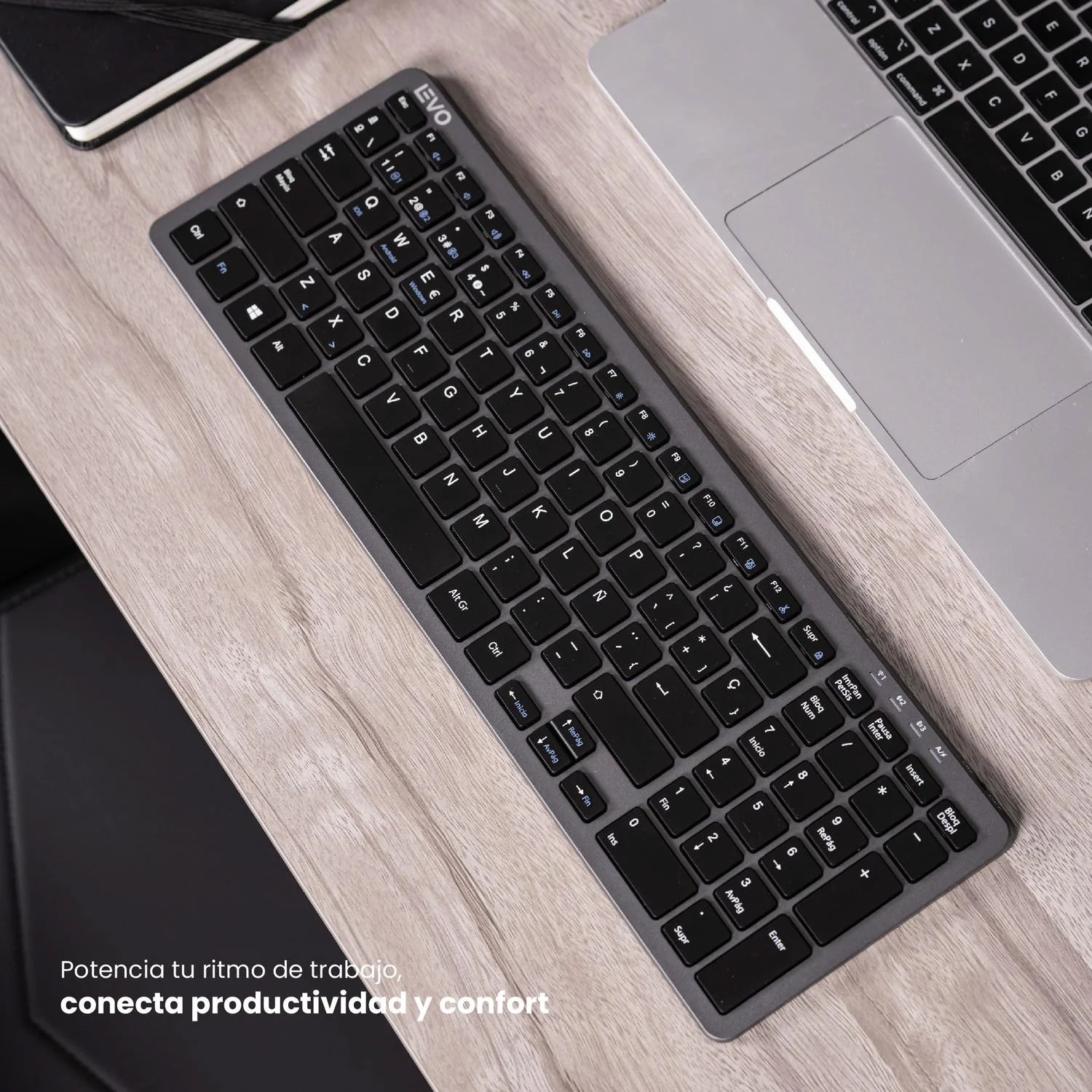 Teclado Inalámbrico Cygna Slim Grafito LEVO