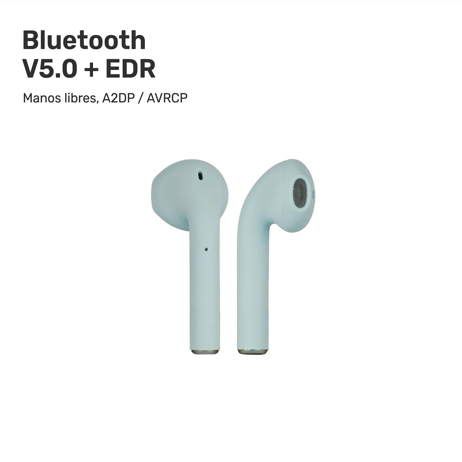 Audífonos Lhotse Bluetooth Inalámbrico Rm12 Celeste