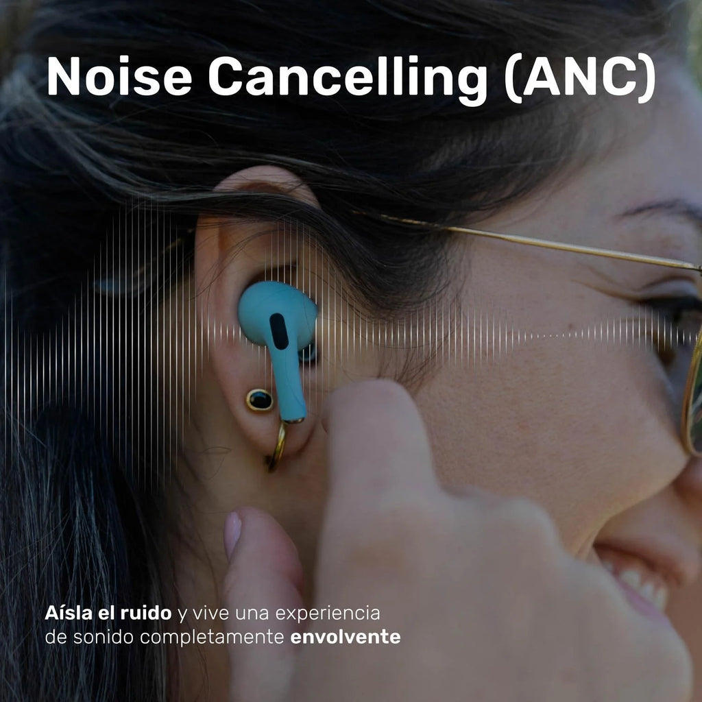 Audífonos Lhotse Rm7 Pro Inalámbrico Celeste