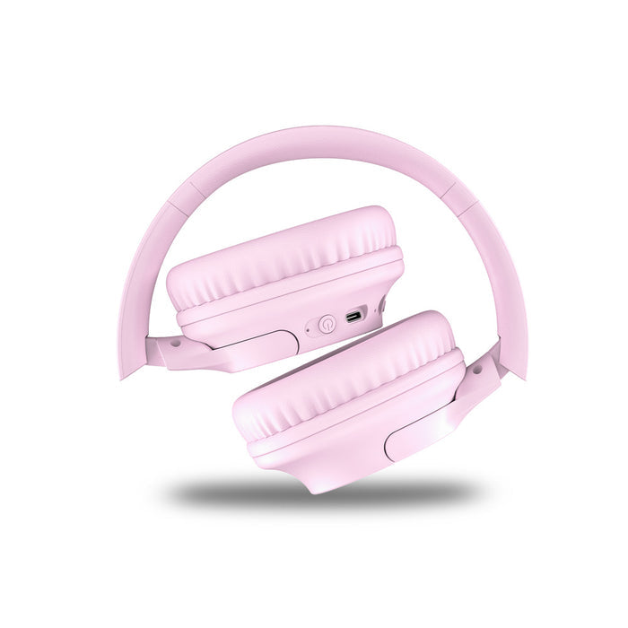 Audífonos Bluetooth Inalámbricos Blik Soul250 Rosados 20 Hrs