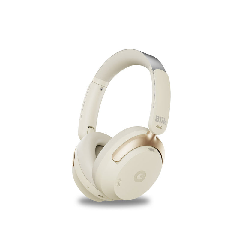 Audifonos Bluetooth Blik Aura950 Cancelación De Ruido 72H Cream
