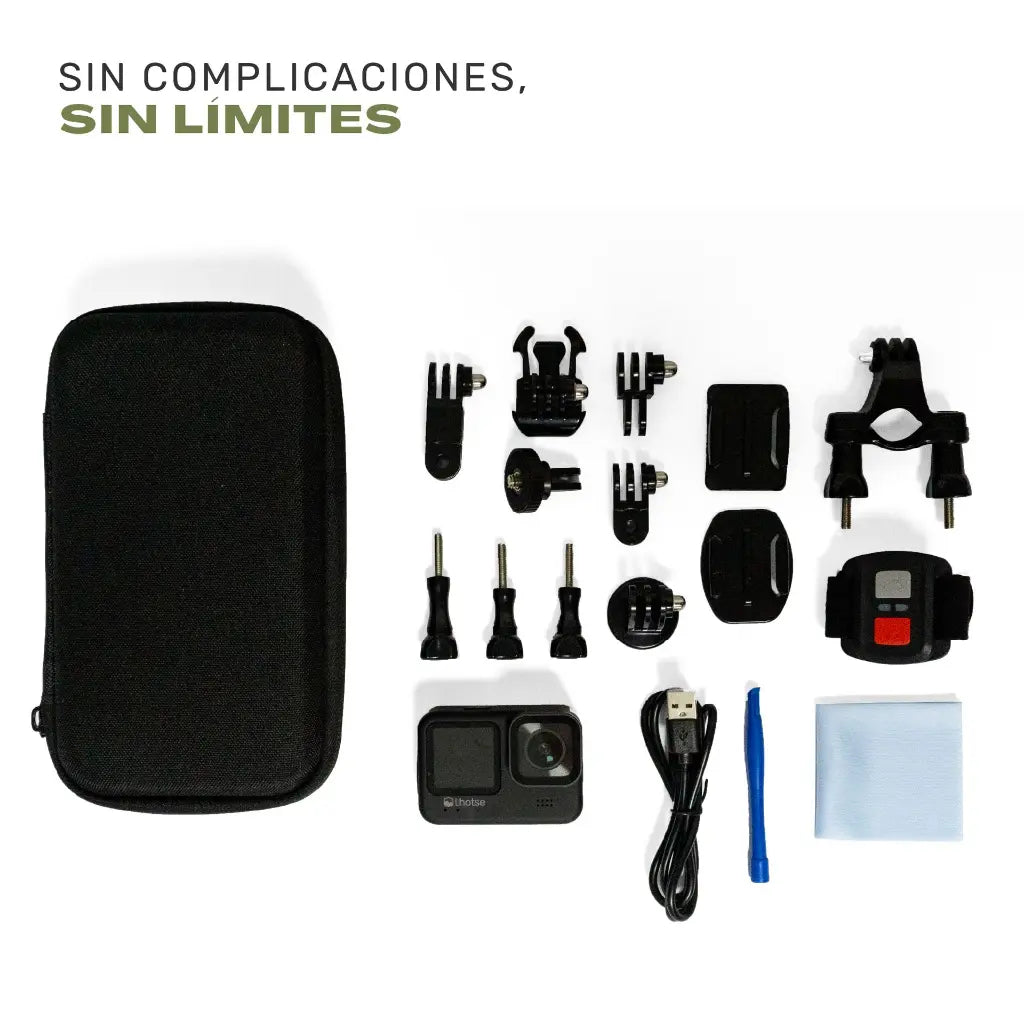 Cámara de Acción Deportiva Summit 5k 30fps Accesorios