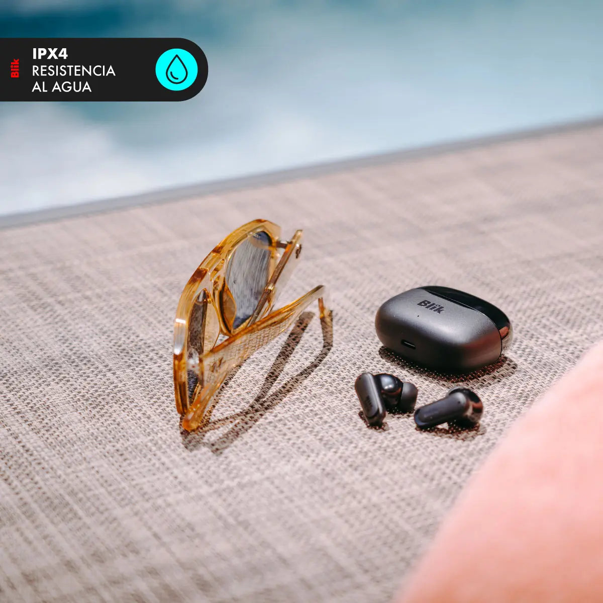 Audifonos Bluetooth Inalámbricos Blik Air500 Negro 30 hrs