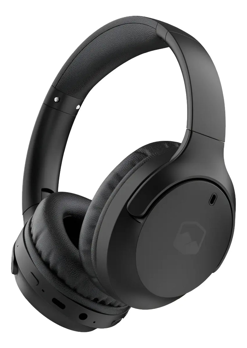 Audifonos Bluetooth Inalambricos Over Ear Wavepro Black Color Negro