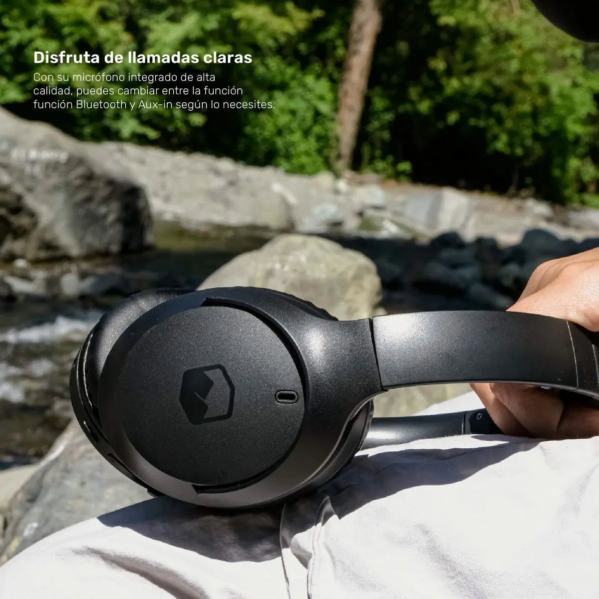Audifonos Bluetooth Inalambricos Over Ear Wavepro Black Color Negro