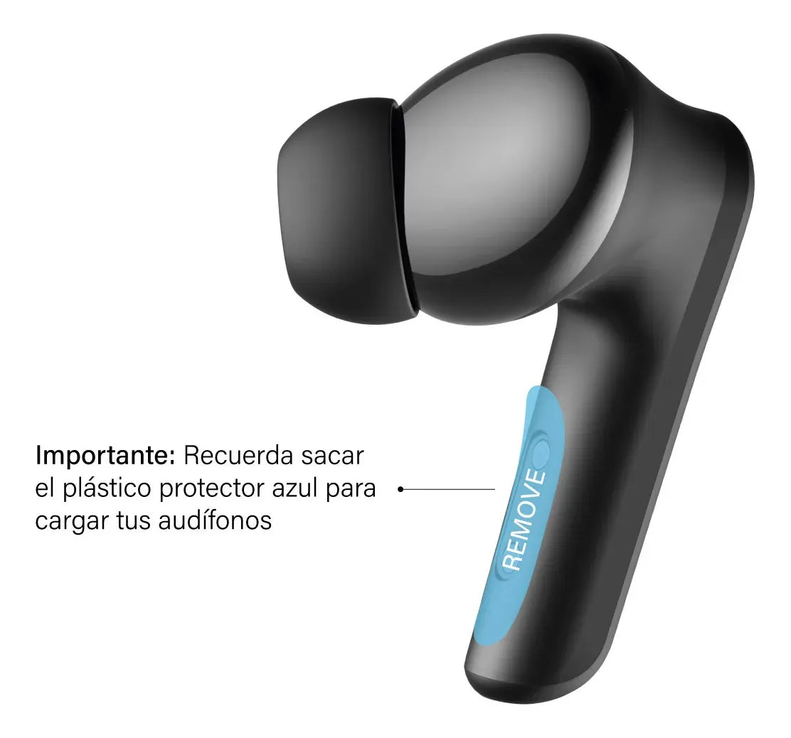 Audifonos Bluetooth Inalámbricos Blik Air500 Negro 30 hrs