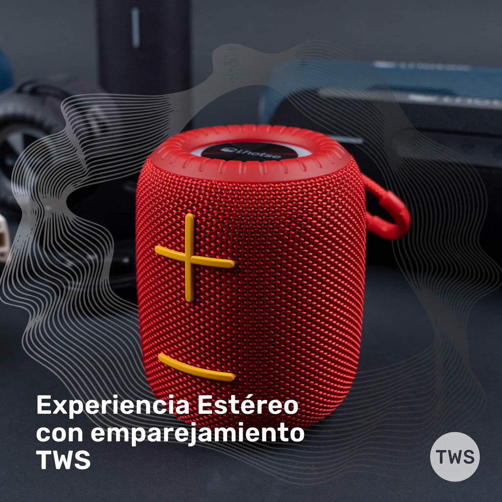 Parlante Portátil Inalámbrico Bluetooth TripGo+ Red