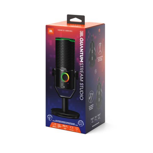 Micrófonos JBL Quantum Stream Studio Condensador Bidireccional color negro