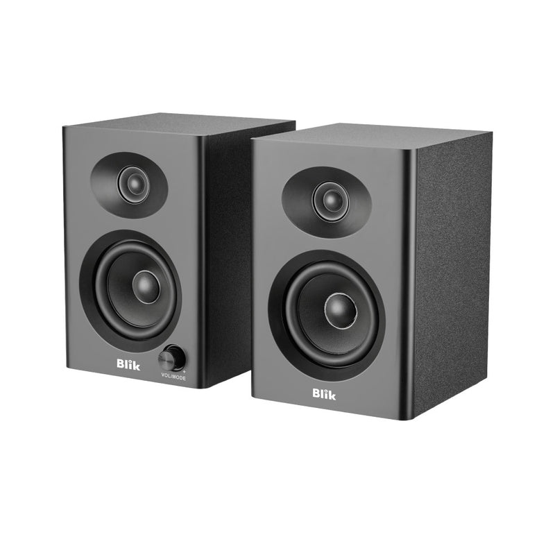 Par Parlantes Bluetooth Blik Bookshelf Lite 30W RMS