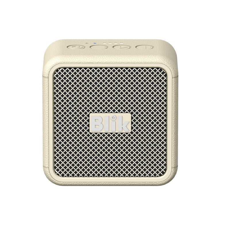 Parlante Bluetooth Portátil Blik BassGo 15W IPX6 19 Hrs Crema