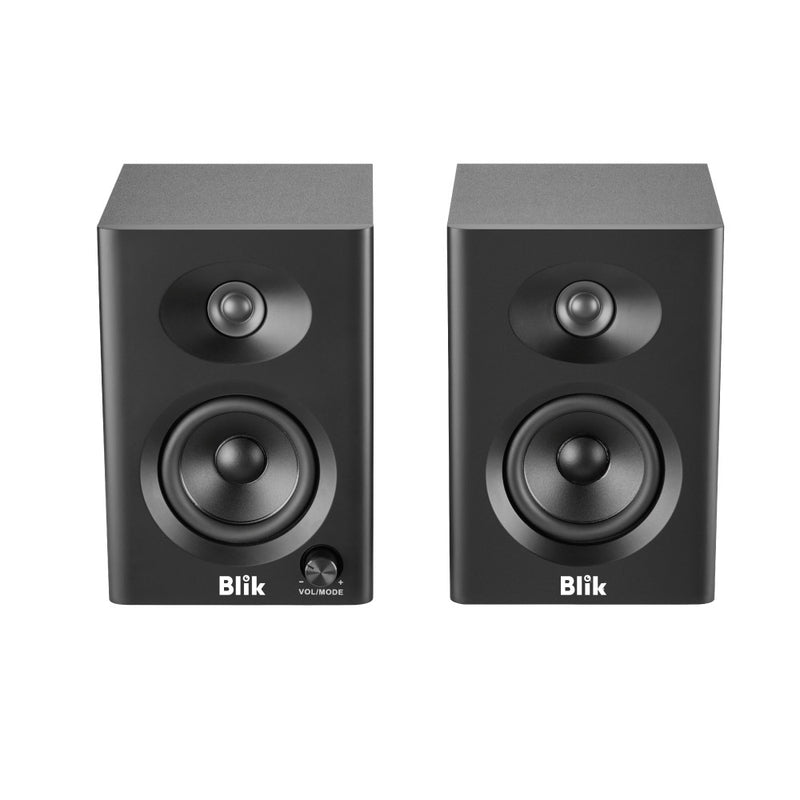 Par Parlantes Bluetooth Blik Bookshelf Lite 30W RMS
