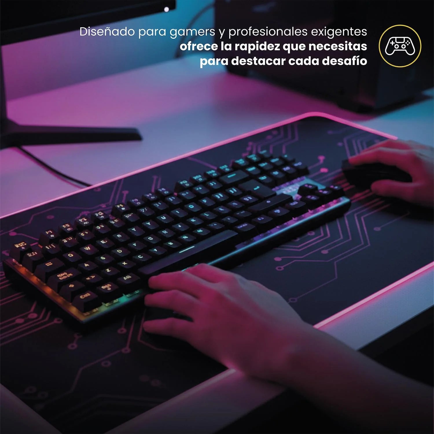 Teclado Gamer NovaBlade Red Switch Mecánico Español RGB LEVO