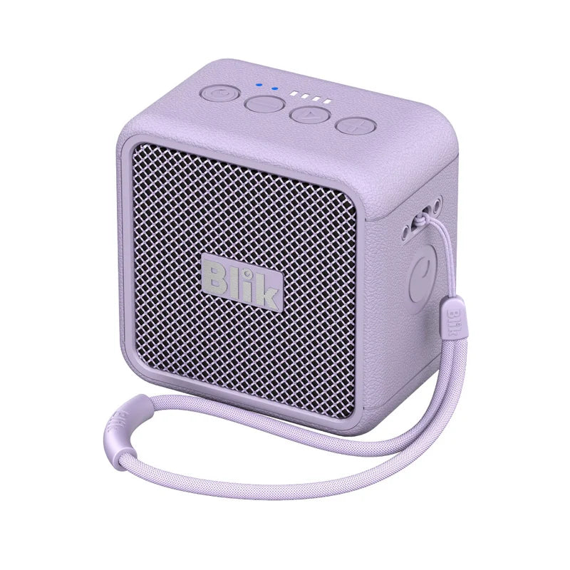 Parlante Bluetooth Blik BassGo 15W IPX6 19H TWS Lila