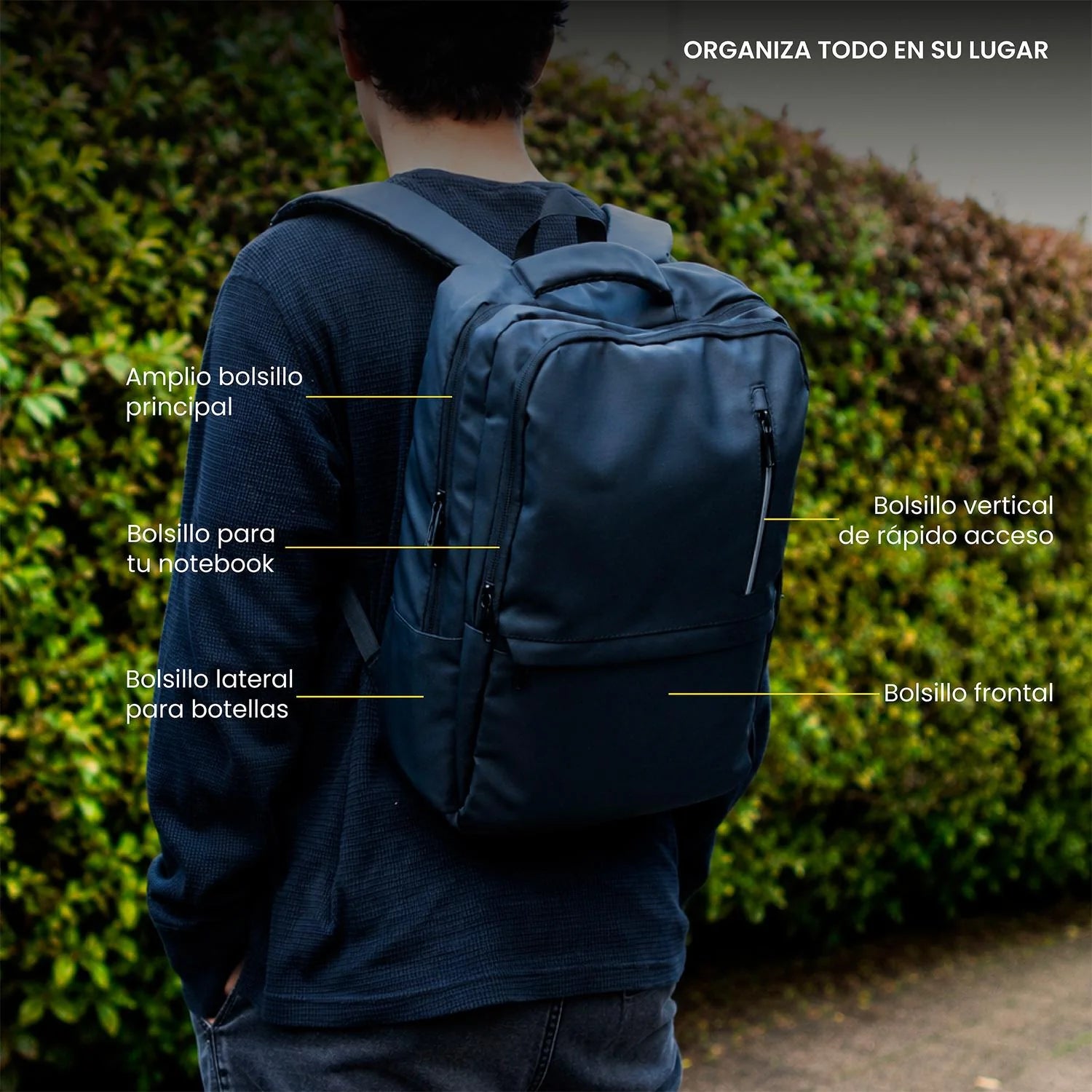 Mochila Notebook Ejecutiva Velar Lite Impermeable 18L LEVO