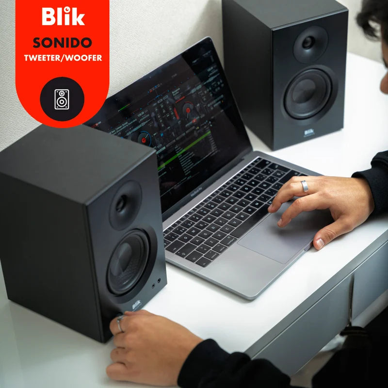 Par Parlantes Hi-Fi Bluetooth Blik Bookshelfone 70W