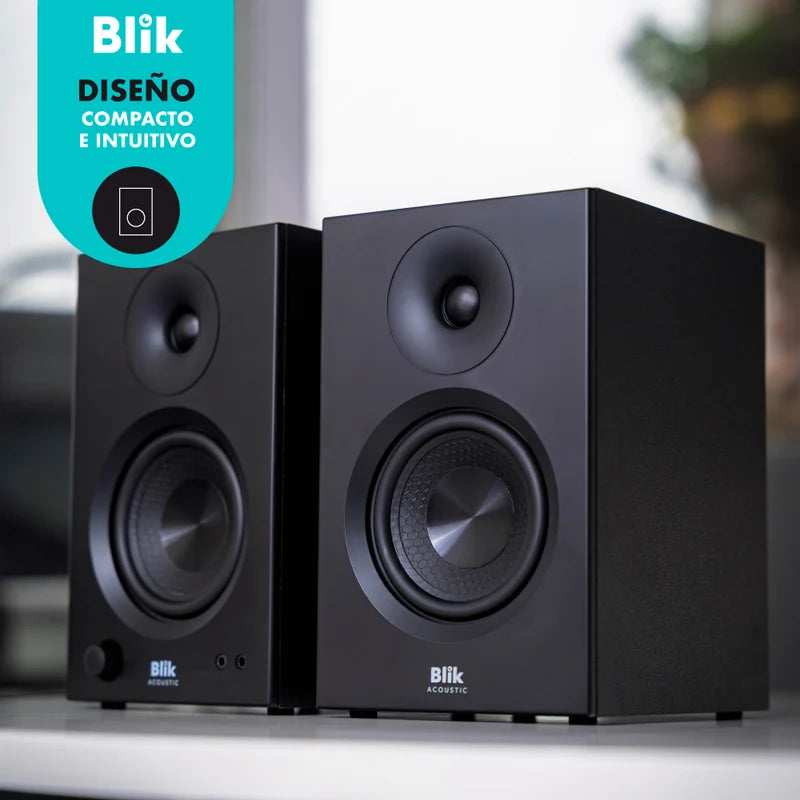 Par Parlantes Hi-Fi Bluetooth Blik Bookshelfone 70W