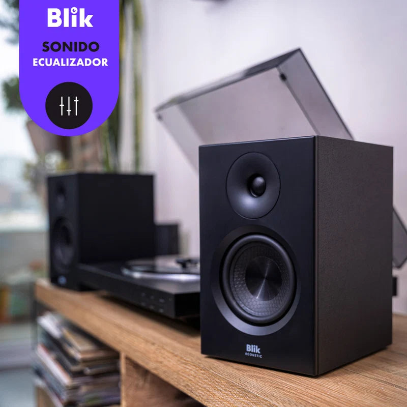 Par Parlantes Hi-Fi Bluetooth Blik Bookshelfone 70W