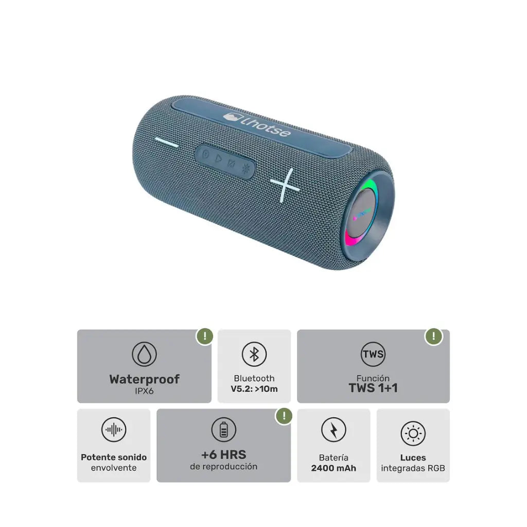 Parlante Portátil Inalámbrico Bluetooth Journey Blue