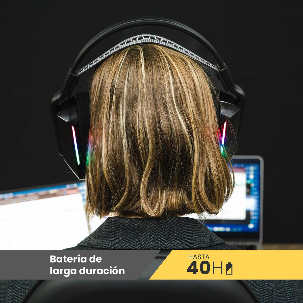 Audífono Gamer Inalámbrico Zenit Elite Bluetooth Rgb LEVO