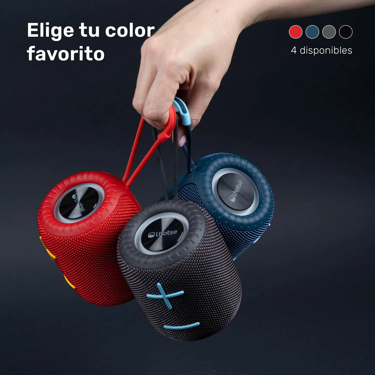 Parlante Portátil Inalámbrico Bluetooth TripGo - Negro