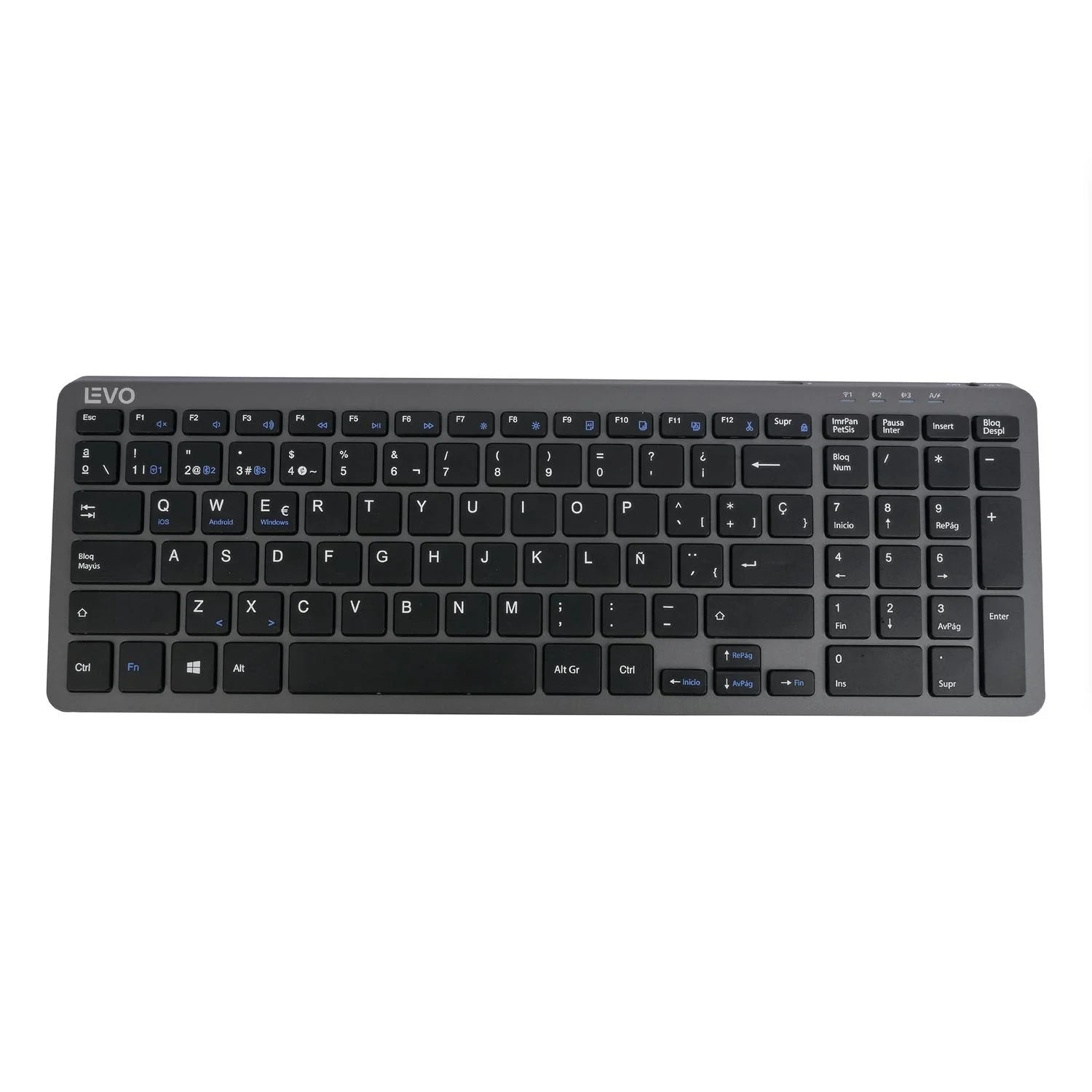 Teclado Inalámbrico Cygna Slim Grafito LEVO