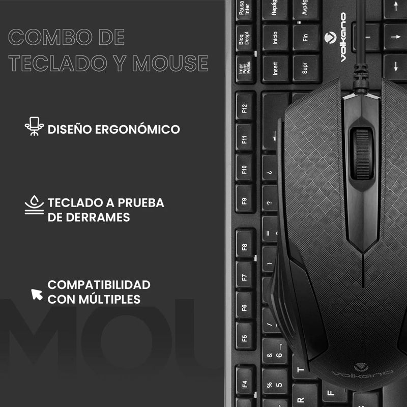 SET VOLKANO KRYPTON TECLADO + MOUSE