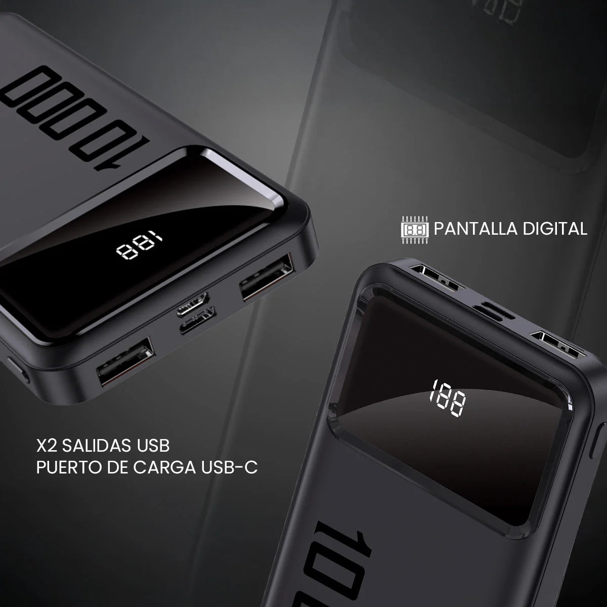 Batería Portátil VOLKANO SERIE PUNCH 10000MAH