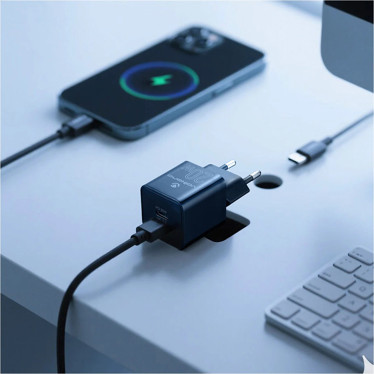 CARGADOR DE CELULAR 20W VOLKANO
