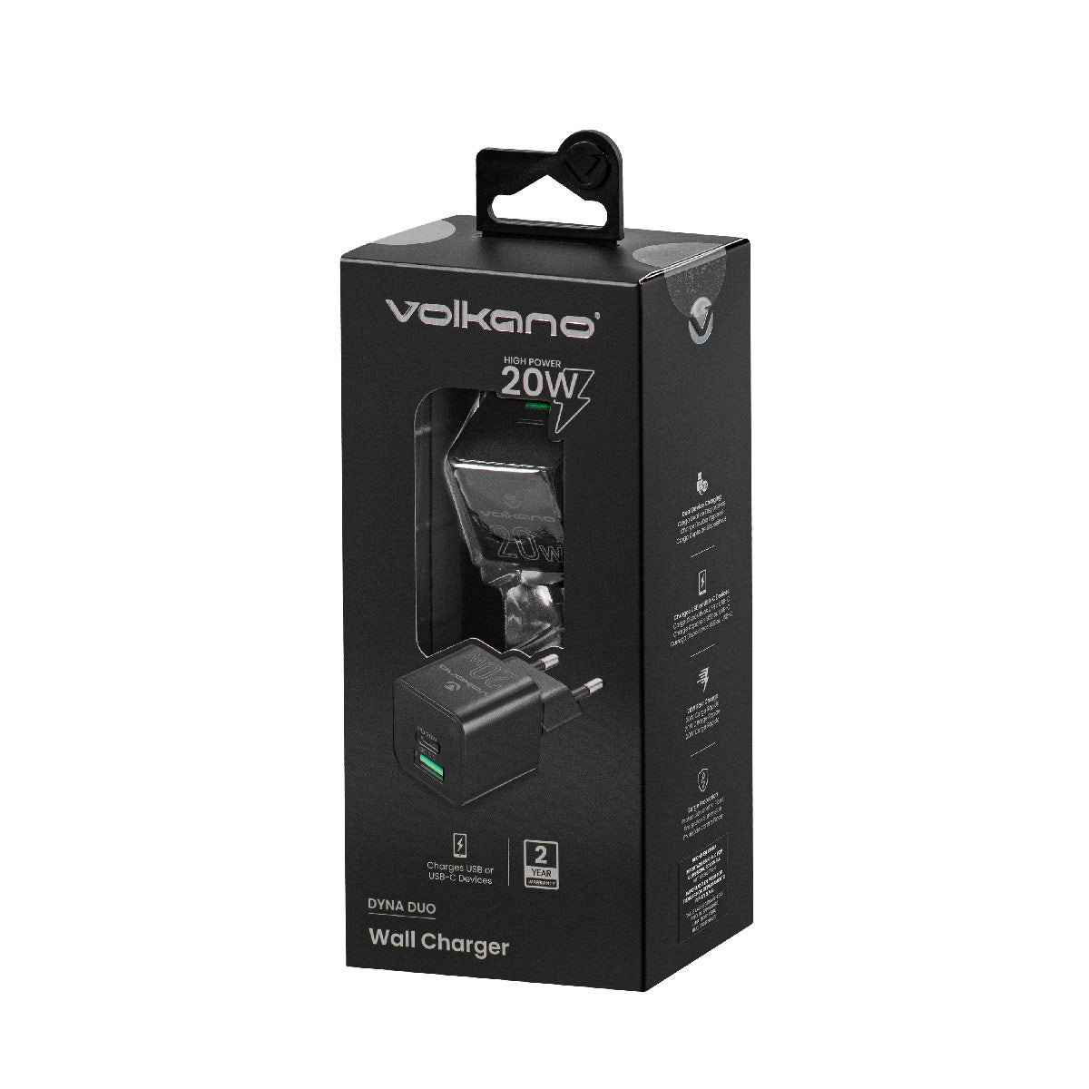CARGADOR DE CELULAR 20W VOLKANO
