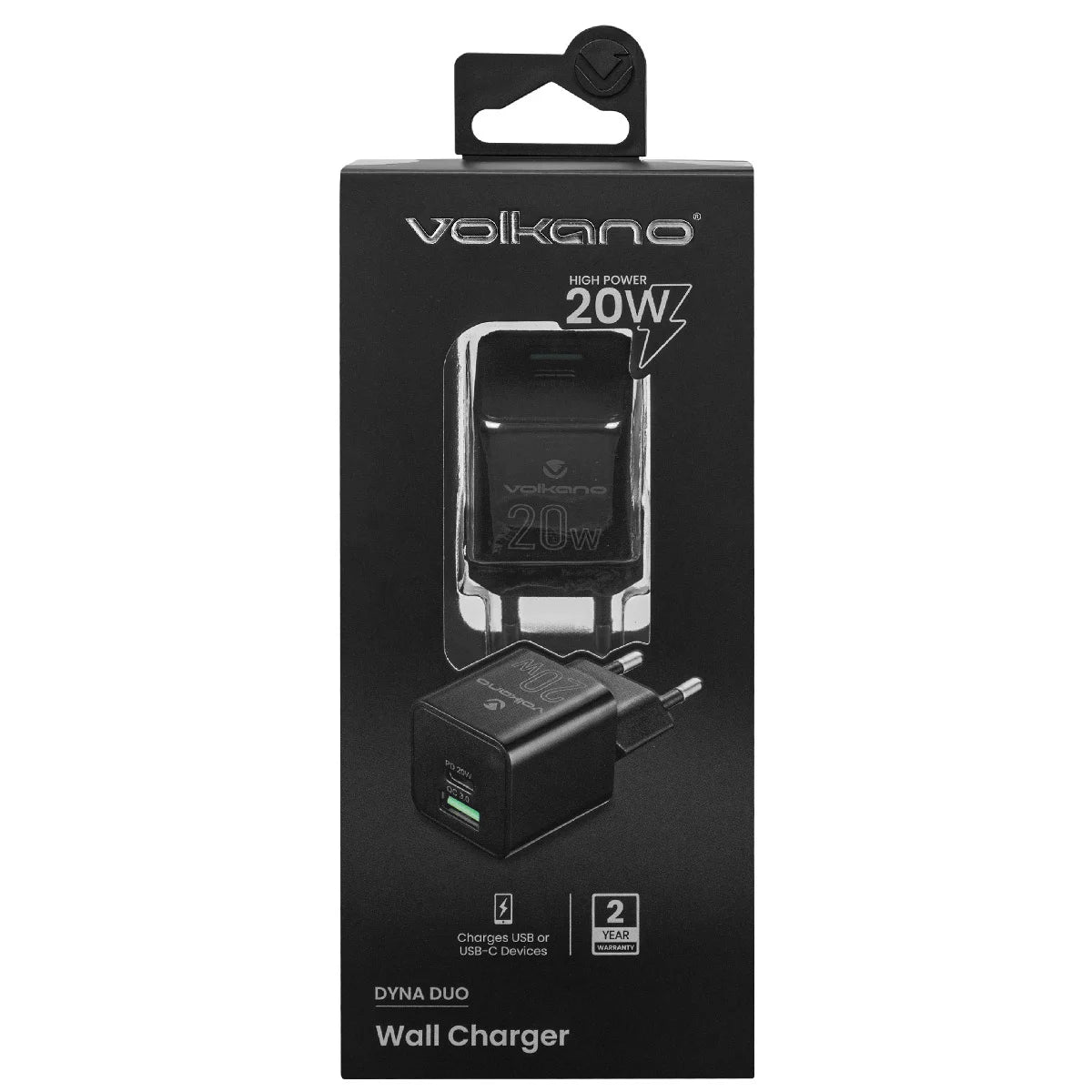 CARGADOR DE CELULAR 20W VOLKANO