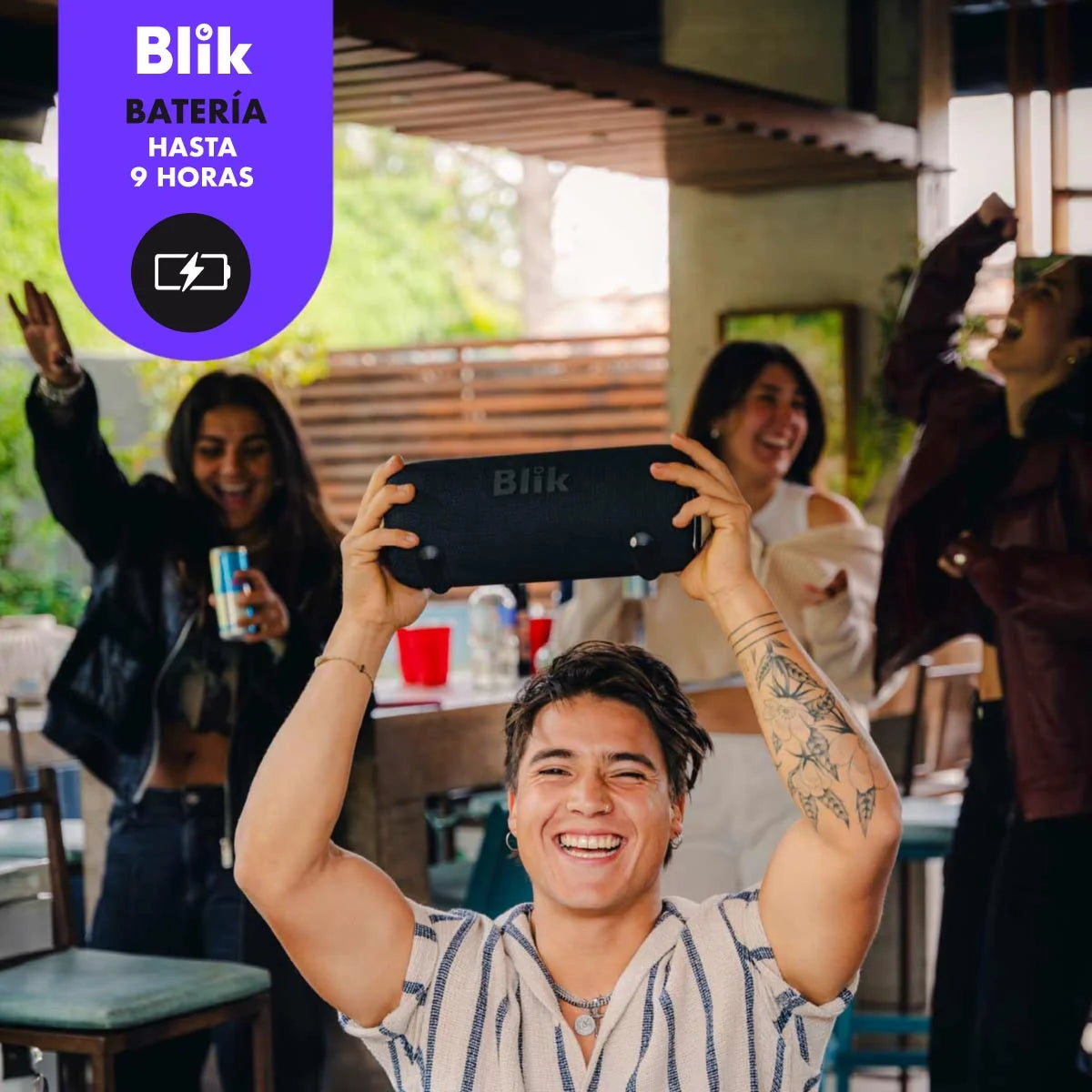 Parlante Bluetooth Portátil Blik Live2 40W IPX5 9 Hrs