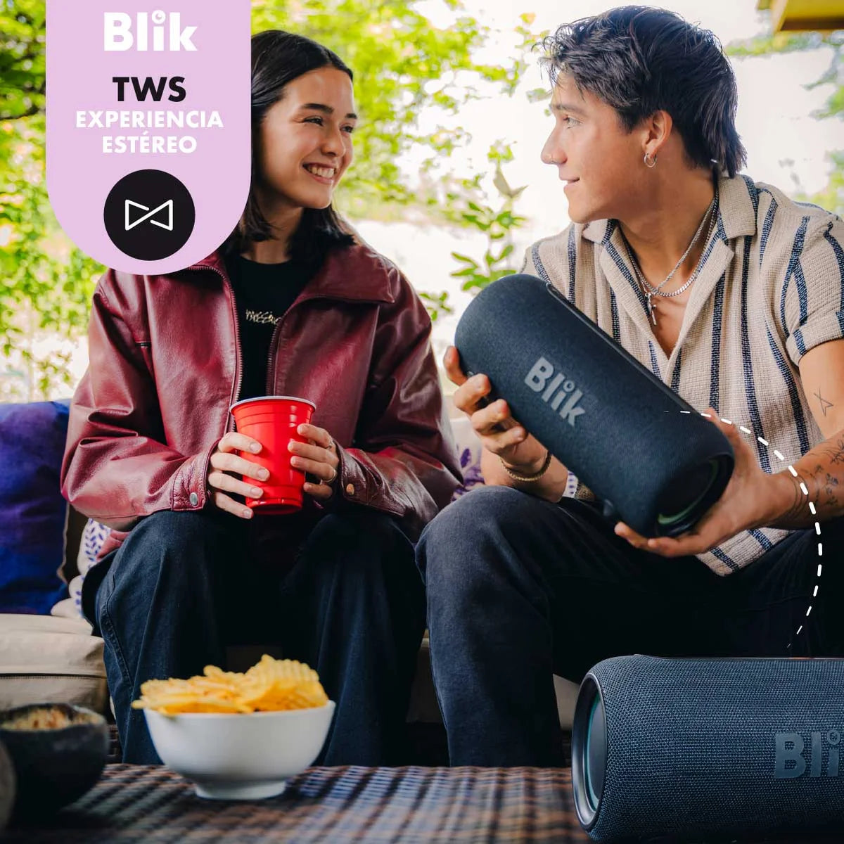 Parlante Bluetooth Portátil Blik Live2 40W IPX5 9 Hrs