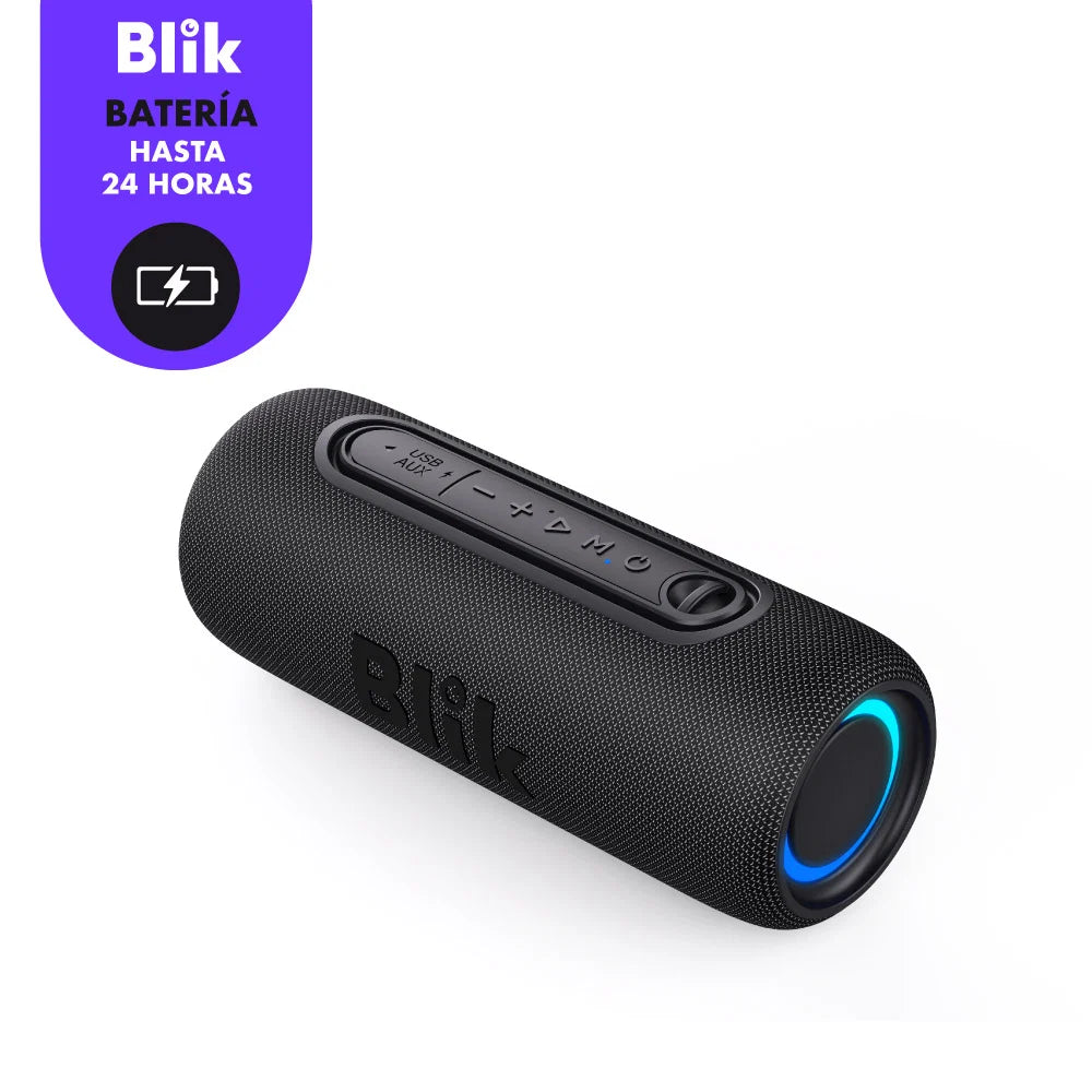 Parlante Bluetooth Portátil Blik Live Negro 10W IPX5 8 hrs