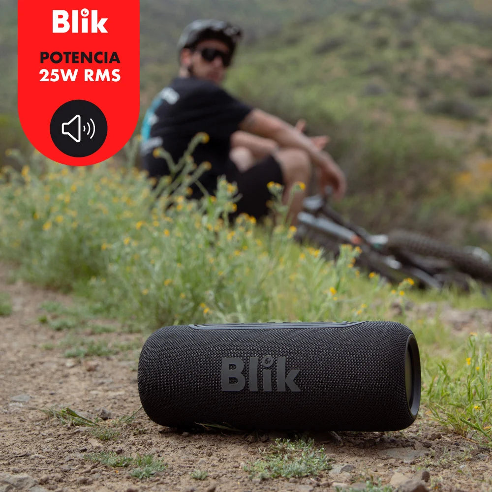 Parlante Bluetooth Portátil Blik Live Negro 10W IPX5 8 hrs