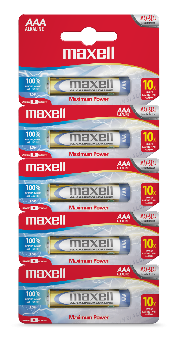 Pack de 5 pilas AAA - Maxell