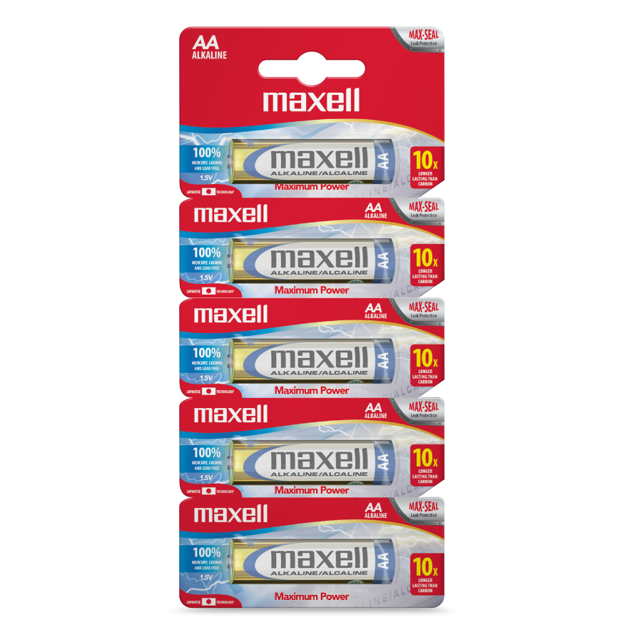 Pack de 5 pilas AA - Maxell