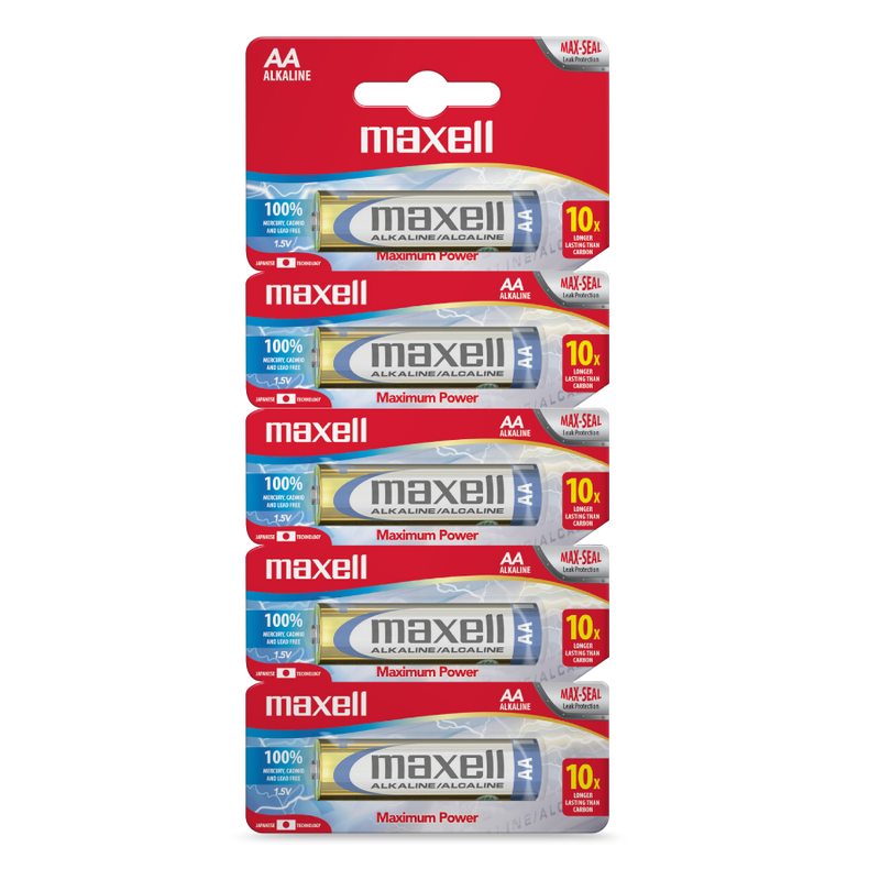 Pack de 5 pilas AA - Maxell