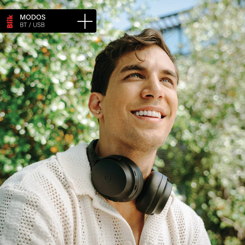 Audífonos Bluetooth Blik Neo Cancelación De Ruido 60H Negro