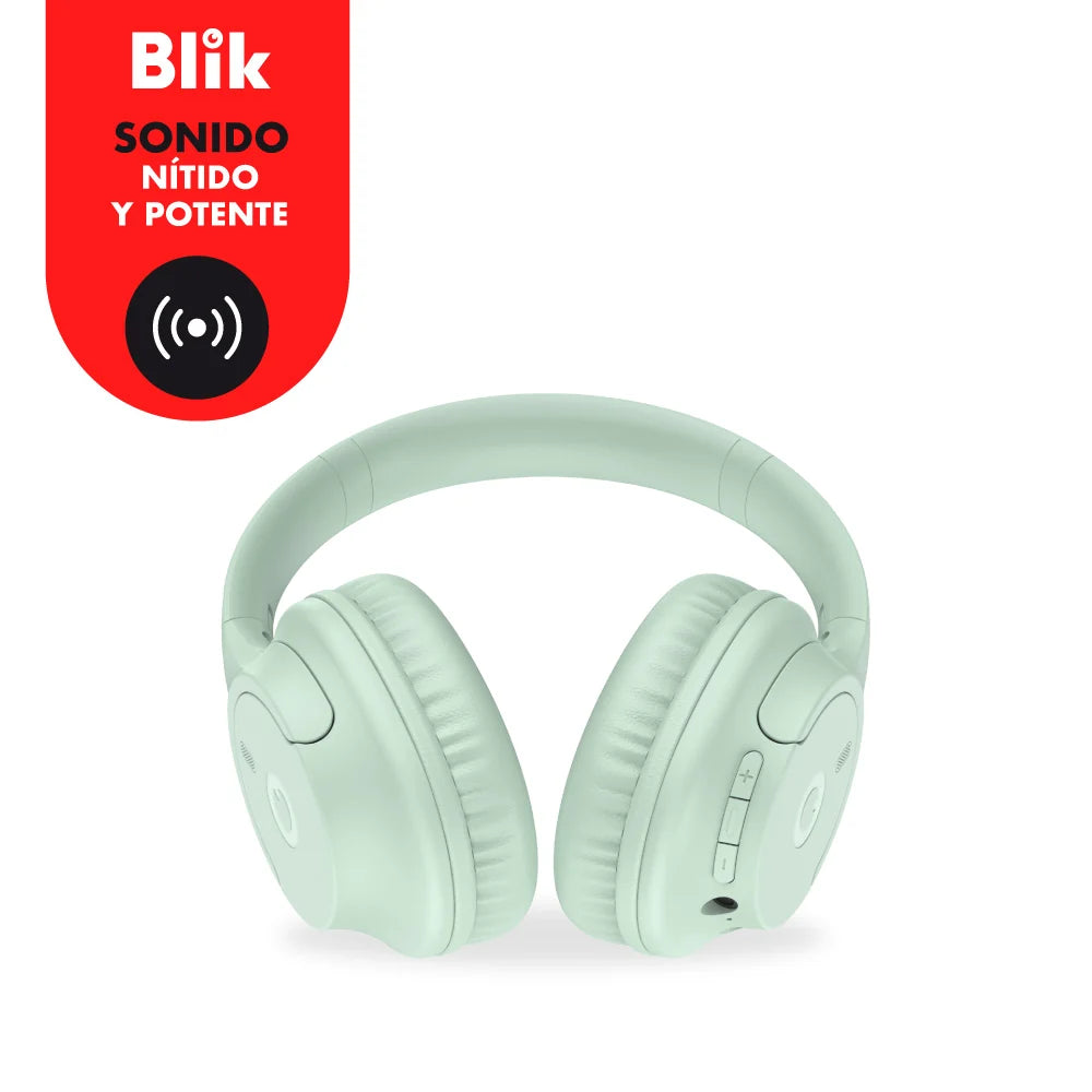 Audifonos Bluetooth Inalambricos Blik Soul250 Verde 20 Hrs