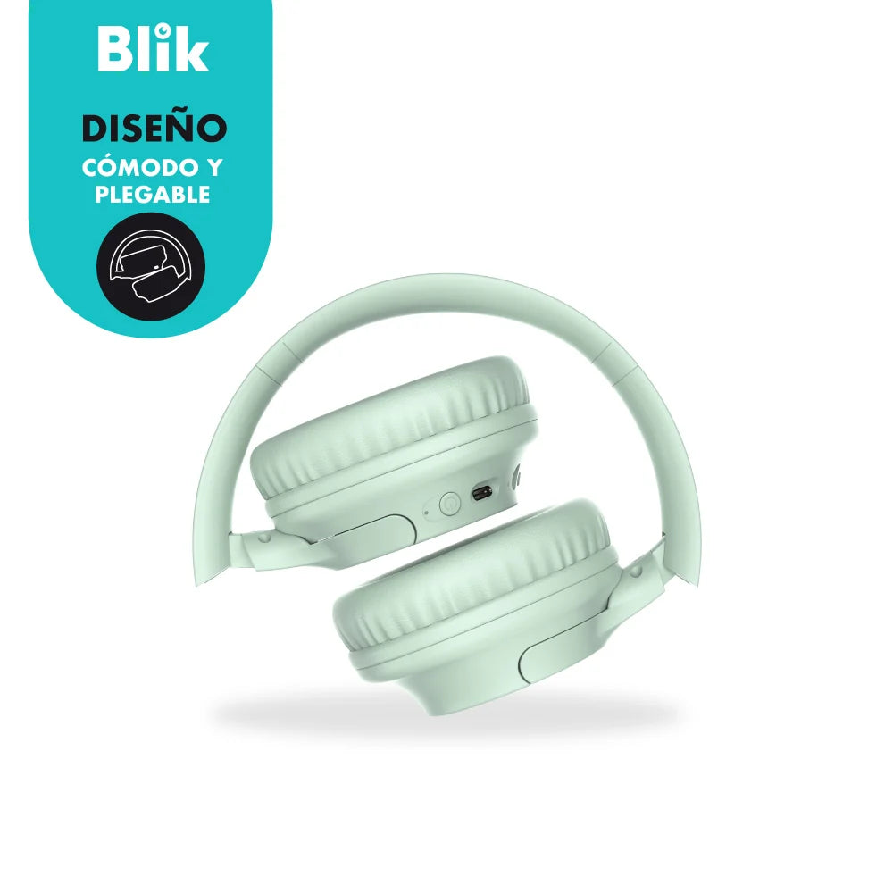Audifonos Bluetooth Inalambricos Blik Soul250 Verde 20 Hrs