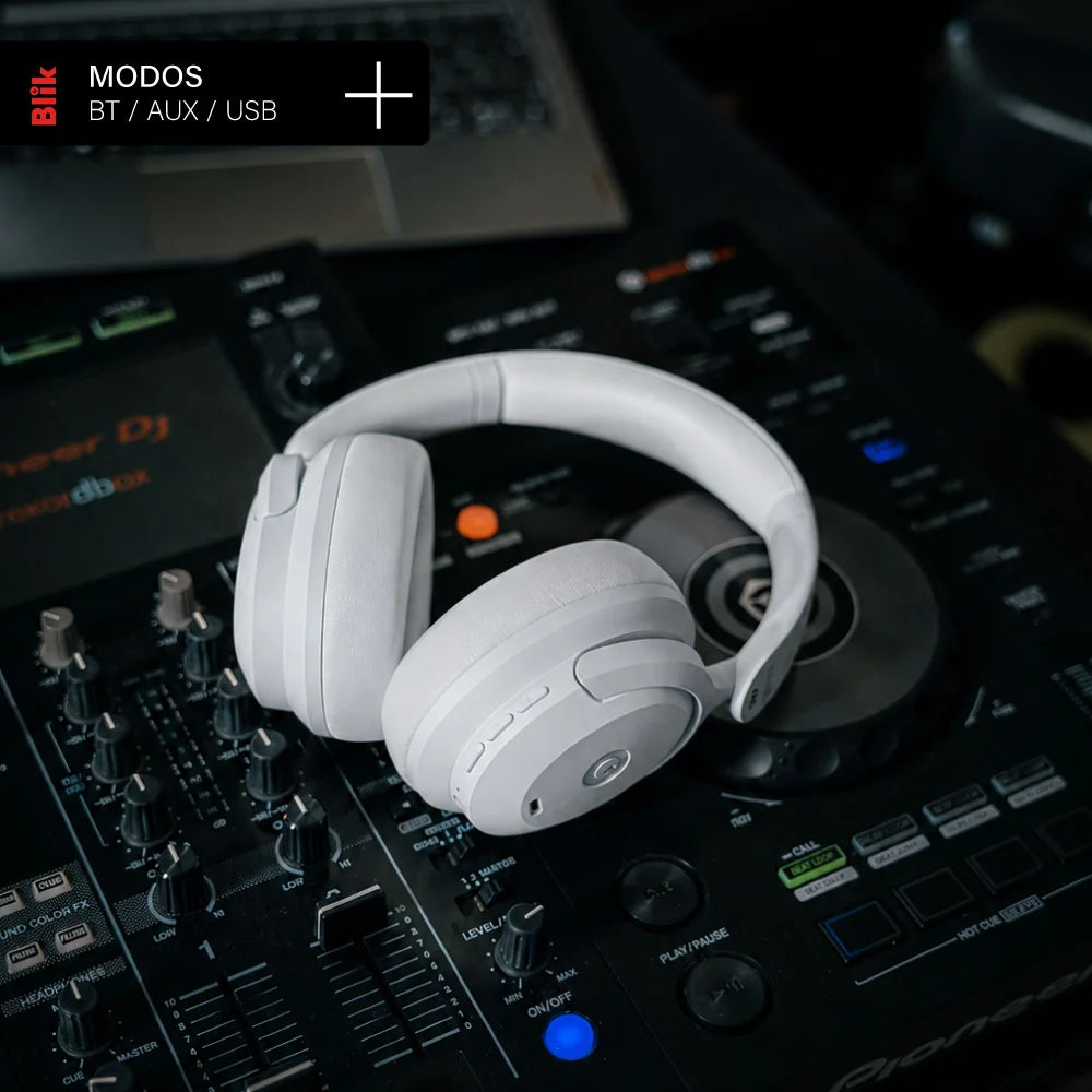 Audifonos Bluetooth Blik Soul900 Cancelación De Ruido 60H Gris