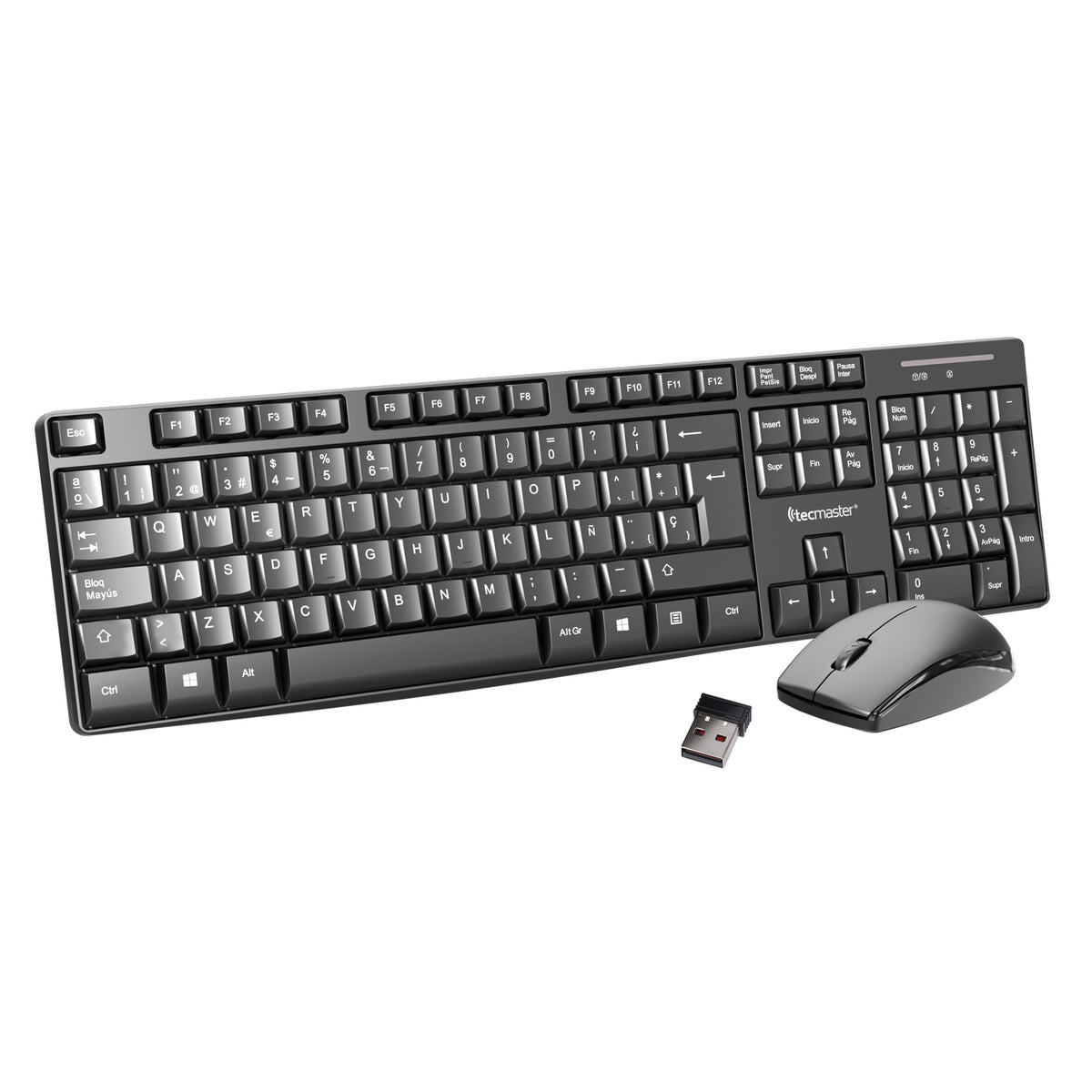 Combo Mouse y Teclado Inalámbrico - Tecmaster